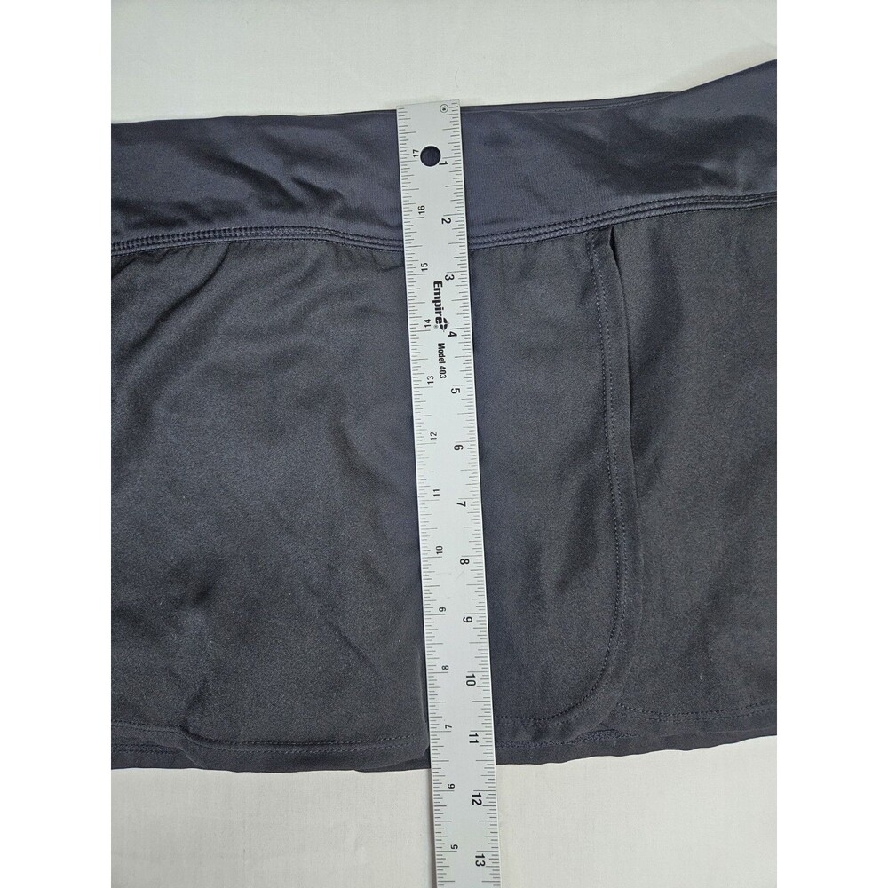 NIKE Swim Skirt Women's Size XL Black Solid Board Activewear Lined Skort - Picture 5 of 13